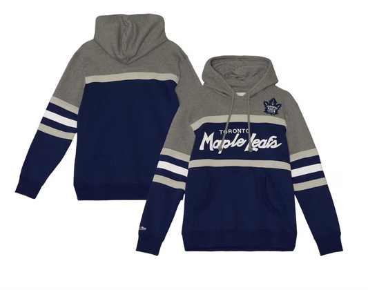 Youth Toronto Maple Leafs NHL Head Coach Hoody By Mitchell & Ness