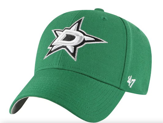 Dallas Stars '47 Wordmark Back Strap MVP Adjustable Hat - Kelly Green