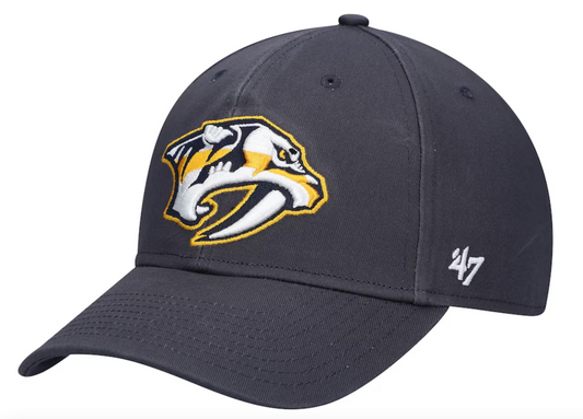 Nashville Predators '47 Wordmark Back Strap MVP Adjustable Hat - Navy