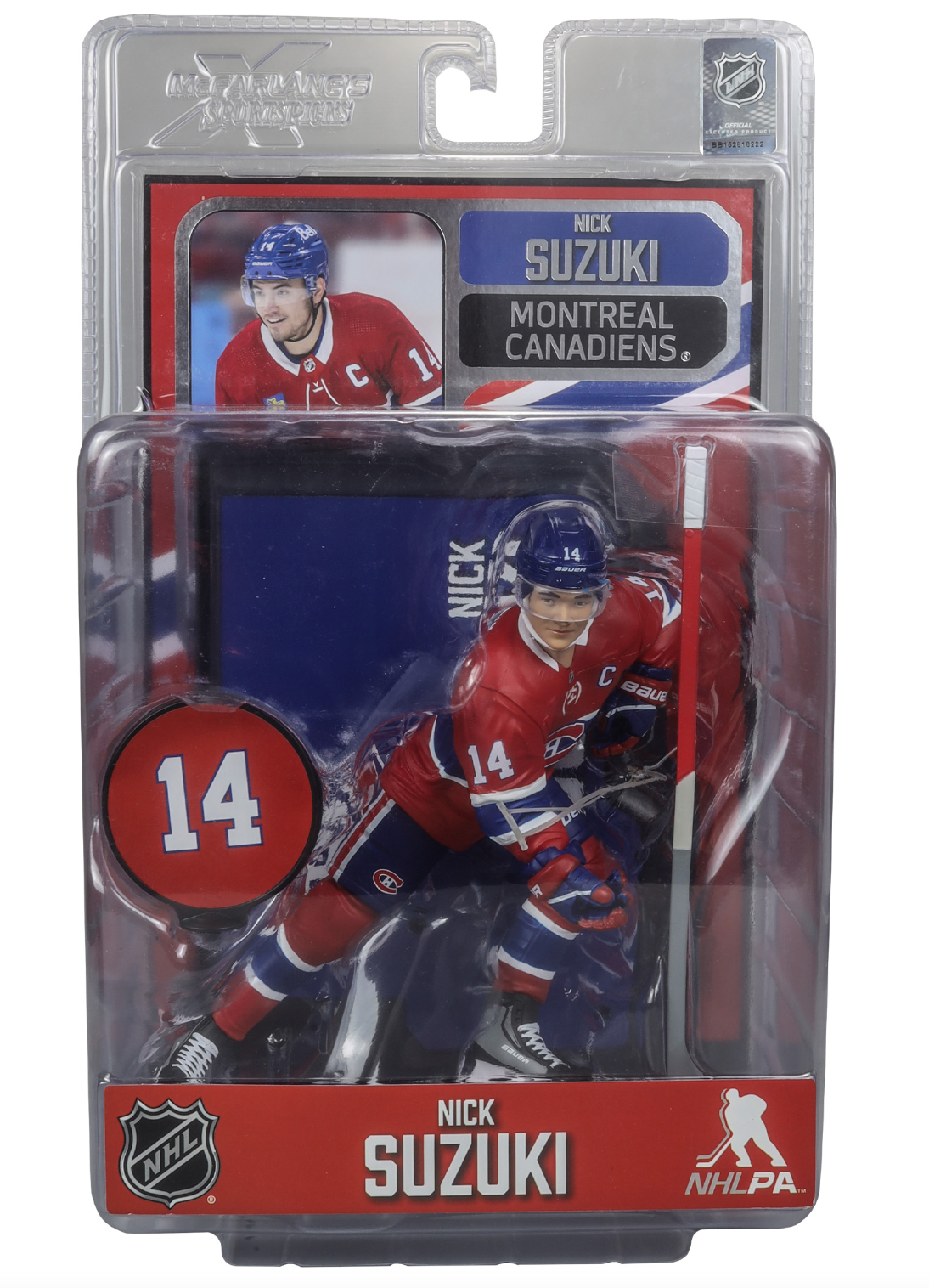 Nick Suzuki McFarlane NHL Sports Picks Figure - Montreal Canadians