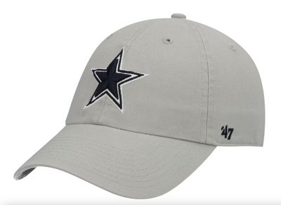 Dallas Cowboys NFL Clean Up Adjustable Hat - Grey