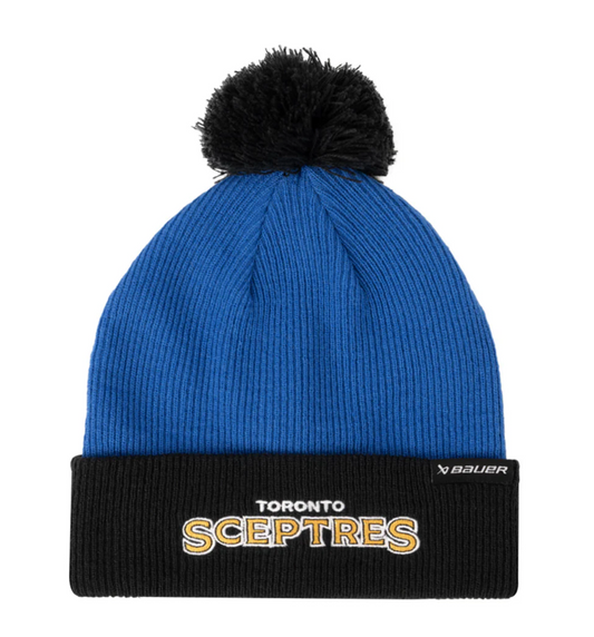 PWHL Toronto Sceptres Bauer Senior Knit Pom Hat - Pro League Sports Collectibles Inc.