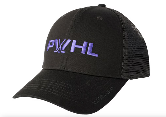 PWHL Meshback Adjustable Hat - Black - Pro League Sports Collectibles Inc.