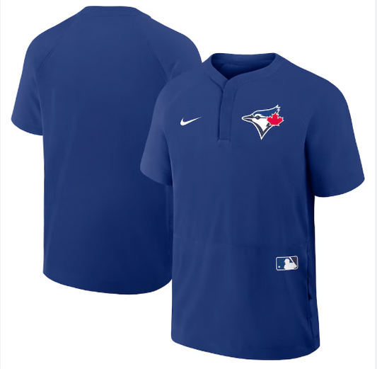 Toronto Blue Jays Nike 2025 Authentic Collection On-Field Wind Shirt - Rush Blue
