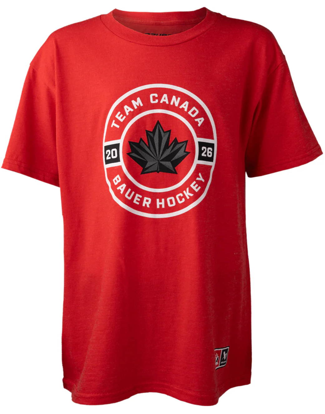 Team Canada Hockey Bauer Circle Logo Olympics T-Shirt - Red