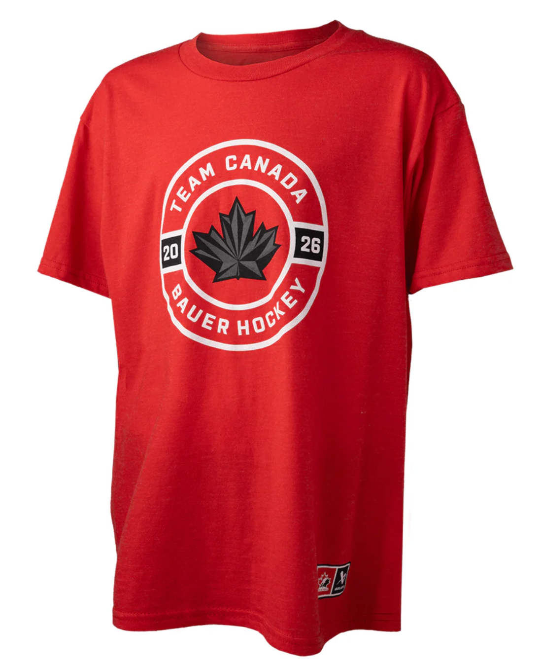 Team Canada Hockey Bauer Circle Logo Olympics T-Shirt - Red