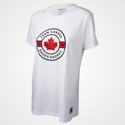 Team Canada Hockey Bauer Circle Logo Olympics T-Shirt - White
