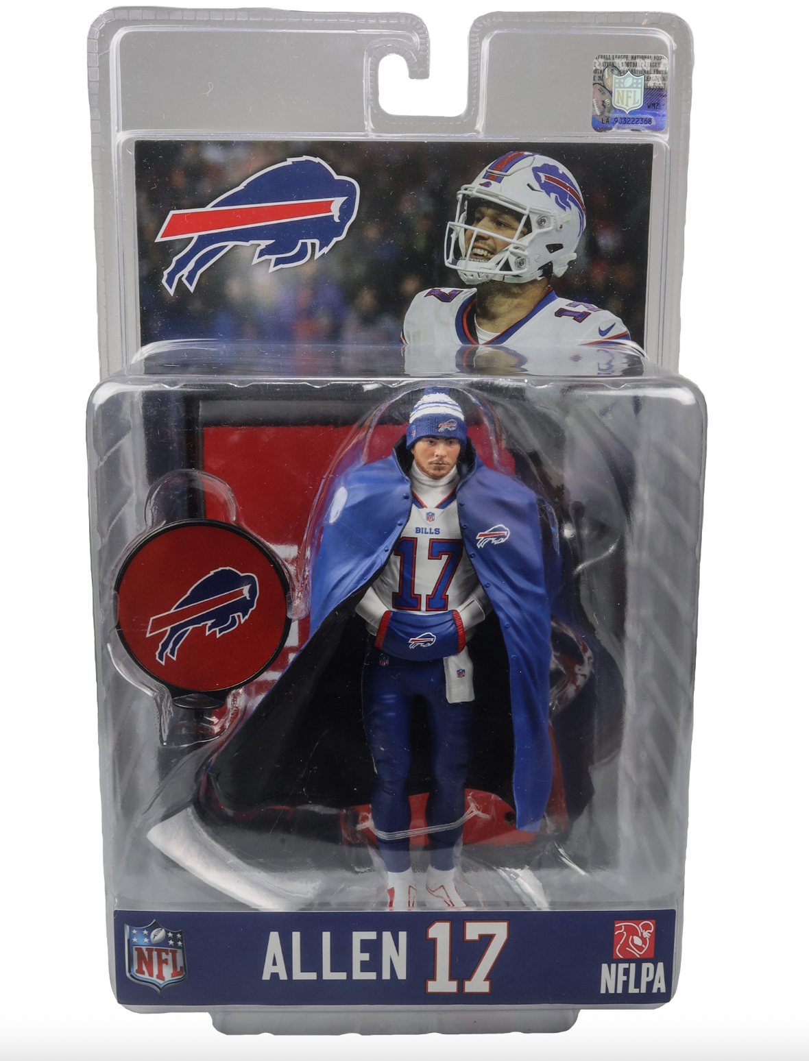 Josh Allen McFarlane NFL Sports Picks - White Jersey Figure - Buffalo Bills