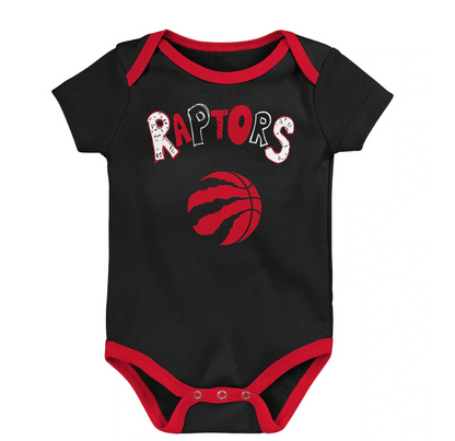 Infant Toronto Raptors Play Ball 3-Pack Onesie Set