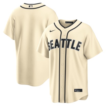 Seattle Mariners Nike Alternate 2 Replica Jersey - Cream