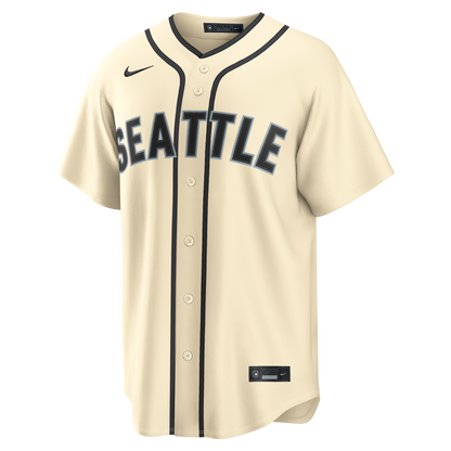 Seattle Mariners Nike Alternate 2 Replica Jersey - Cream