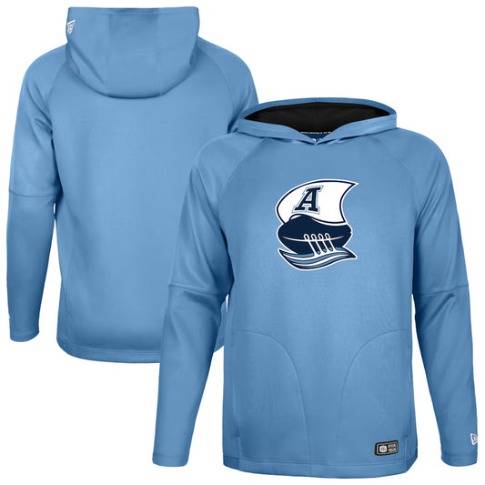 Toronto Argonauts New Era 2026 Sideline Metam Raglan Hoodie - Light Blue