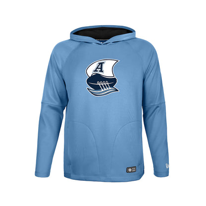 Toronto Argonauts New Era 2026 Sideline Metam Raglan Hoodie - Light Blue
