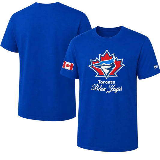 Toronto Blue Jay Canada Day MLB New Era T-Shirt - Blue