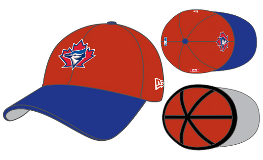 Toronto Blue Jays 2026 Canada Day 2 Tone New Era - 39THIRTY Flex Hat - Red/Blue