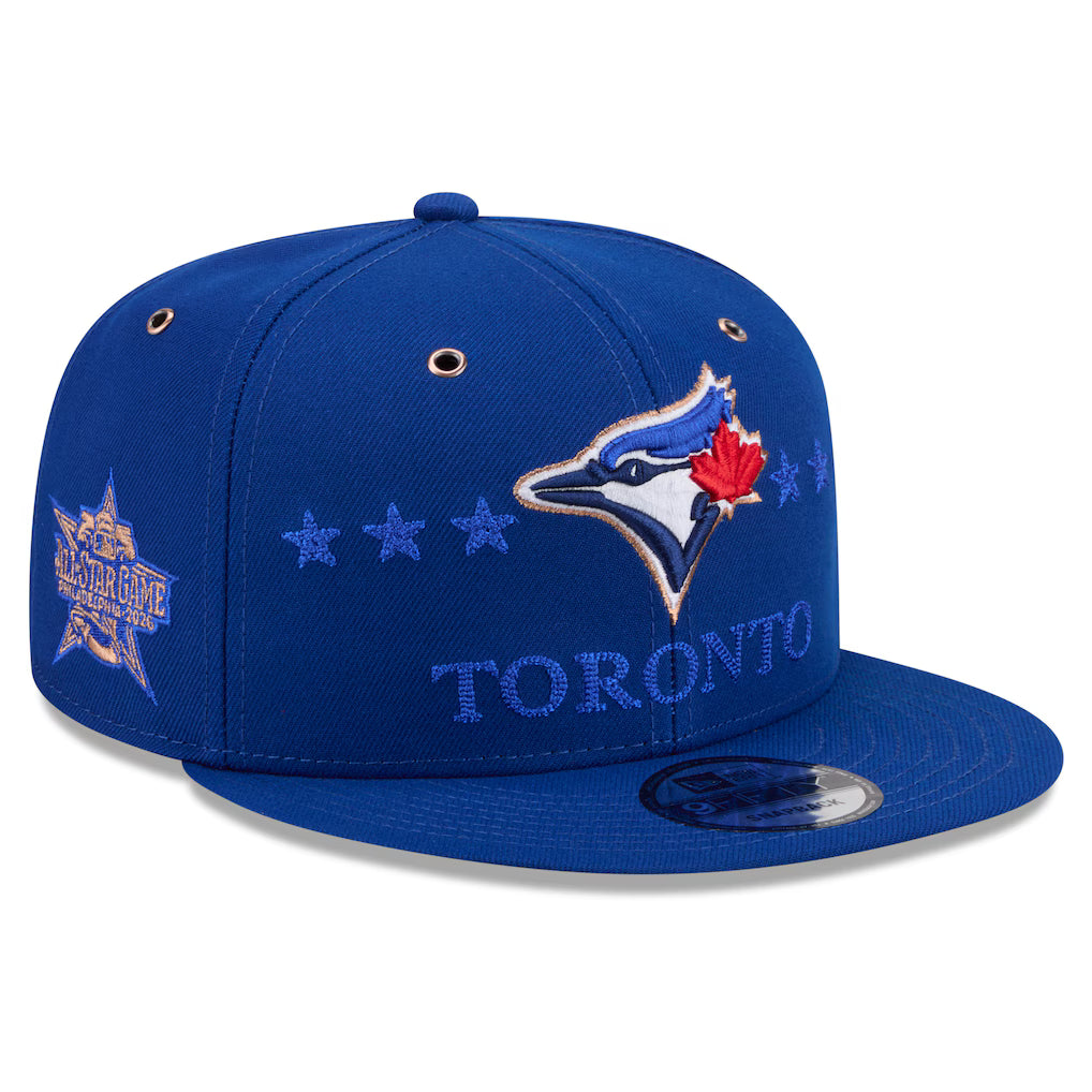 Toronto Blue Jays All Star Game 2026 Philadelphia Workout New Era 9FIFTY SnapBack Hat - Blue