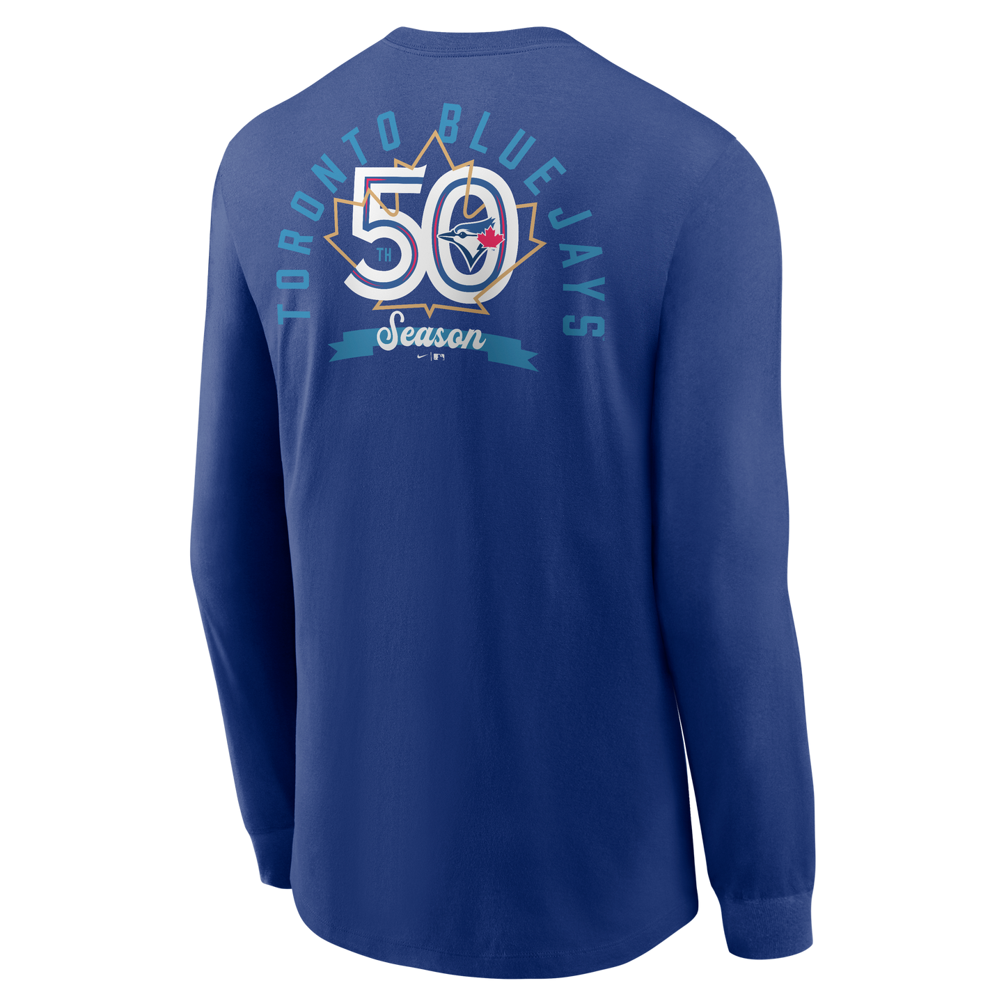 Toronto Blue Jays New Era 50th Season Anniversary Long Sleeve Shirt - Royal Blue
