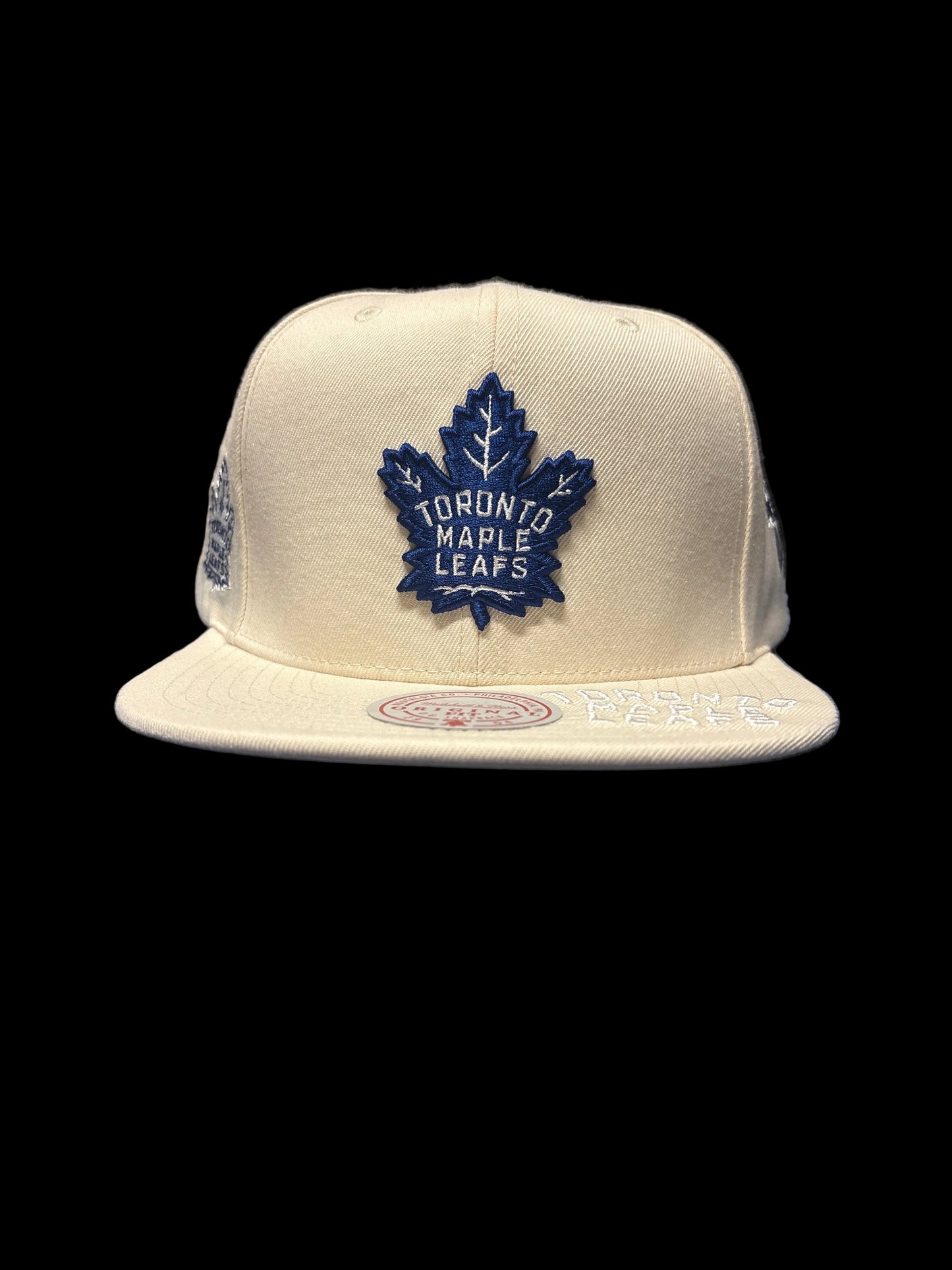 Toronto Maple Leafs Mitchell & Ness Historic Original Structured Fit Snapback Hat - Cream