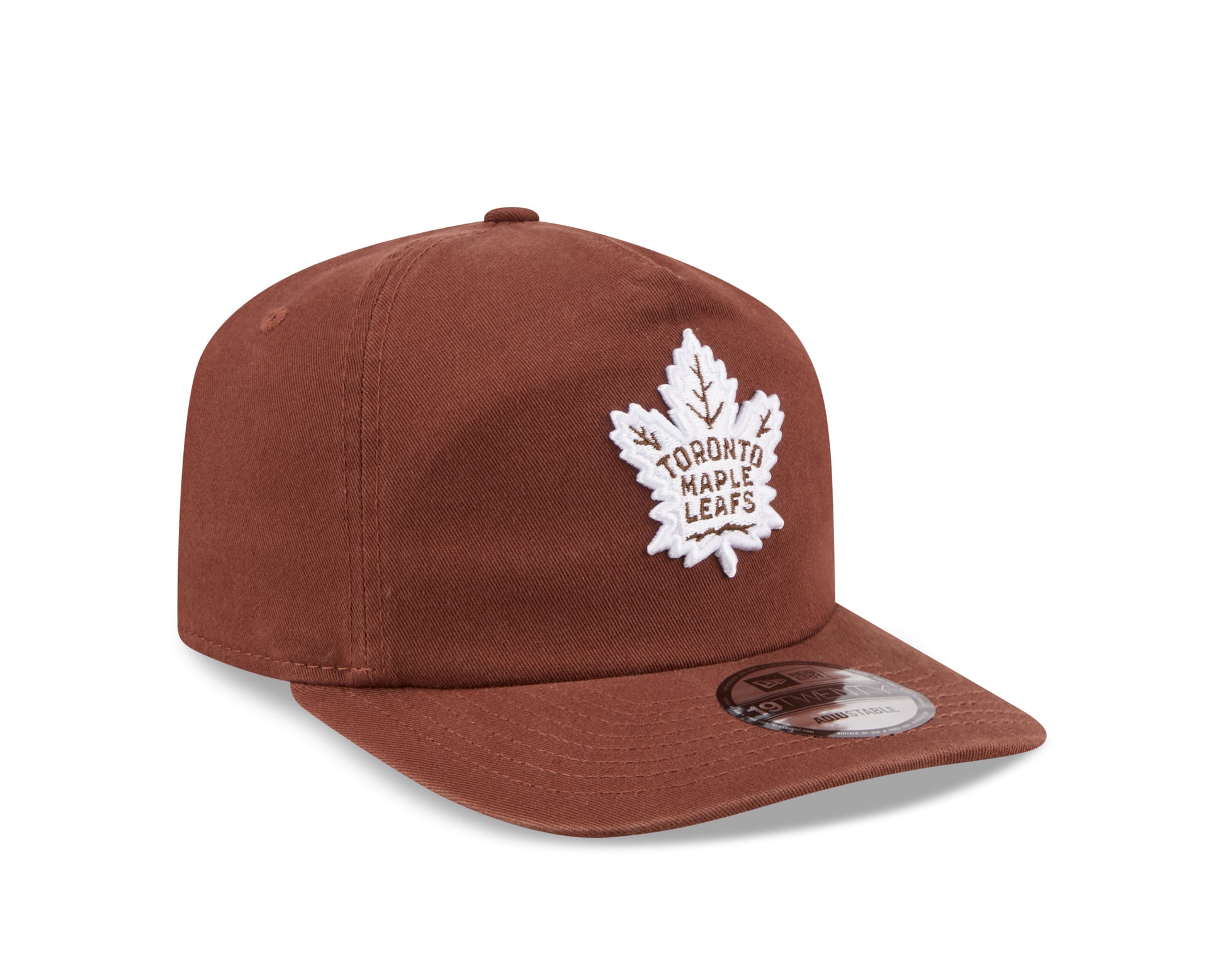 Toronto Maple Leafs NHL New Era 19TWENTY Color Pack Adjustable Hat - Brown