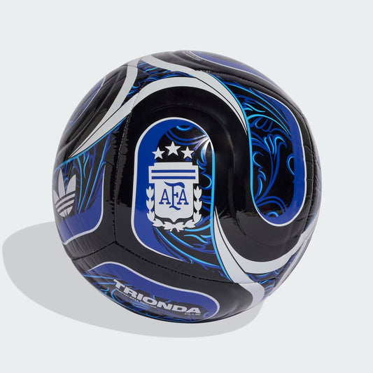 Argentina AFA Adidas Trionda Away Ball (Black / White / Lucid Blue) - SIZE 5