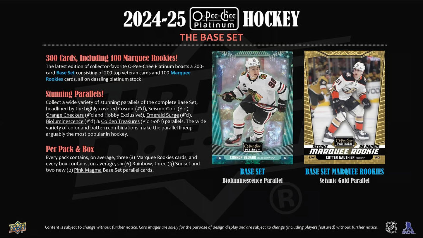Upper Deck O-Pee-Chee Platinum 2024/25 NHL Hobby Box