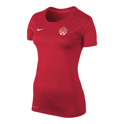 Women's Kadeisha Buchanan #3 Canada National Team Nike Name & Number Dri-Fit T-Shirt - Red
