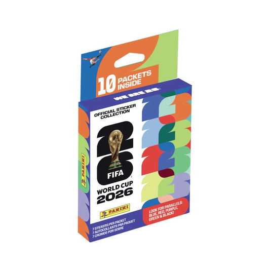 2026 Panini Fifa World Cup Mega Blaster Sticker Box - Official Sticker Collection (10 Pack)