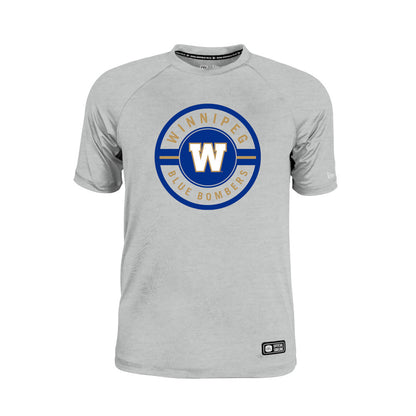 Winnipeg Blue Bombers New Era 2026 Sideline Cavort Raglan T-Shirt - Gray
