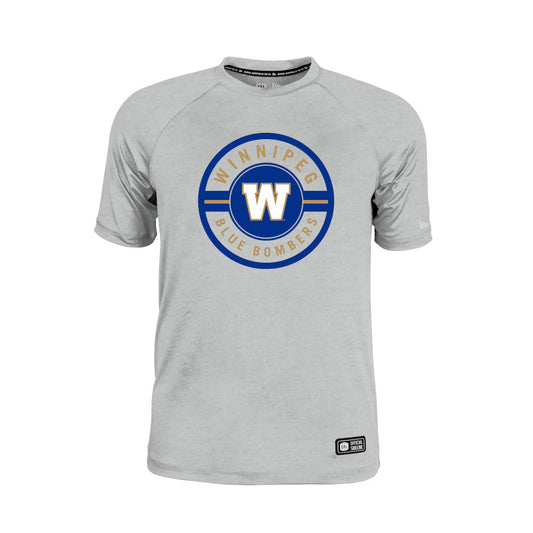Winnipeg Blue Bombers New Era 2026 Sideline Cavort Raglan T-Shirt - Gray
