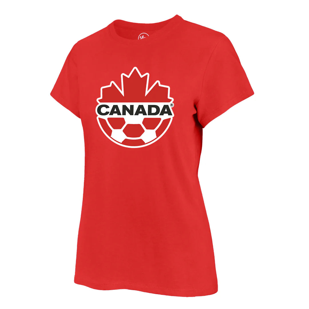 Womens Canada Soccer 47' Brand Fan T-Shirt - Red