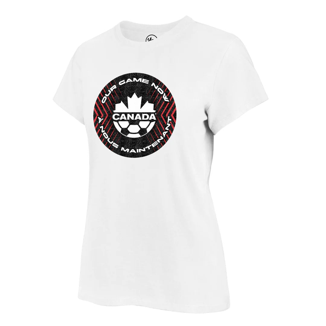 Womens Canada Soccer 47' Brand "Our Game" T-Shirt - White