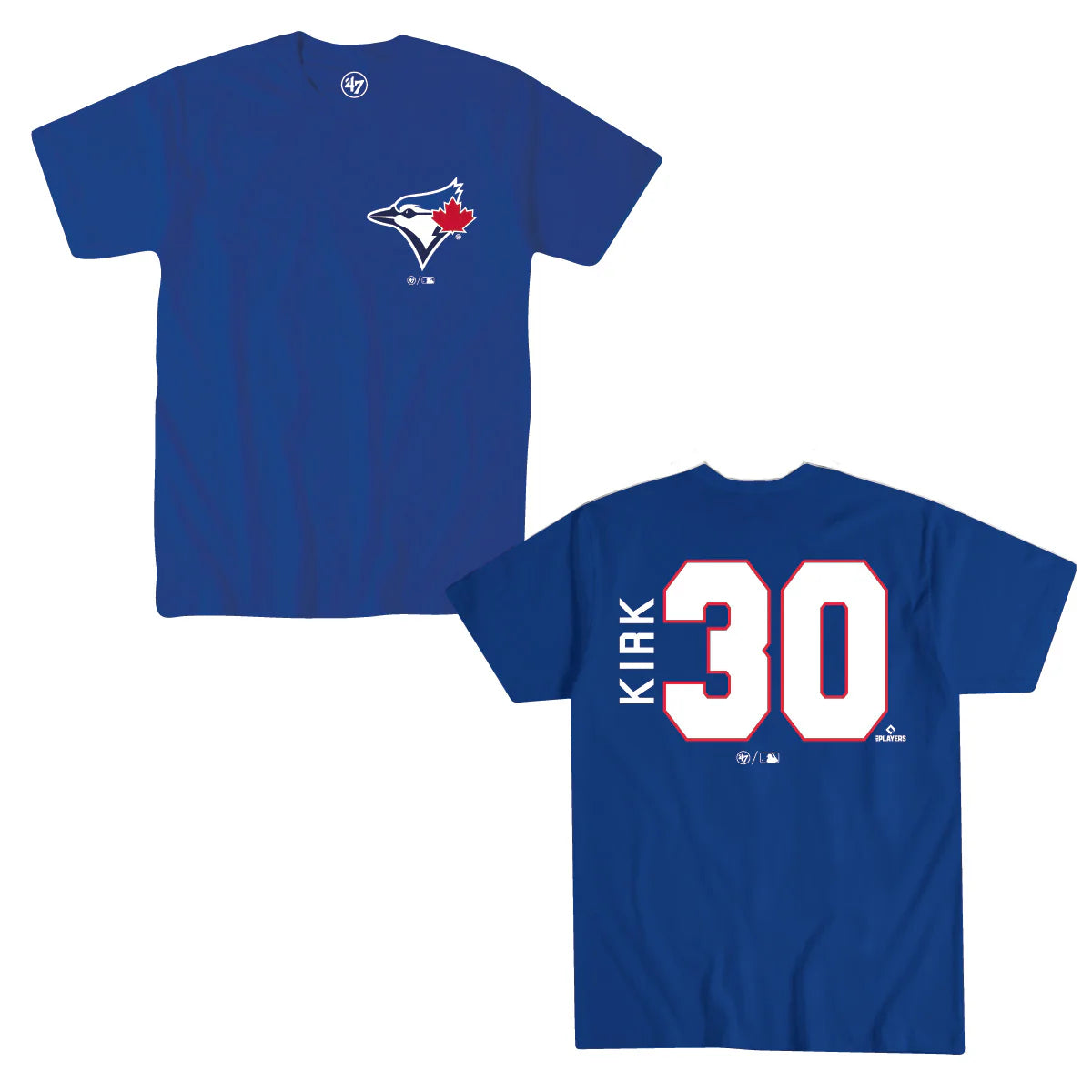 Toronto Blue Jays Alejandro Kirk #30 '47 Brand Royal Name & Number T-Shirt