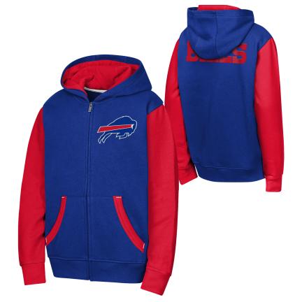 Youth Buffalo Bills Stadium 2.0 Full Zip Fleece Hoodie
