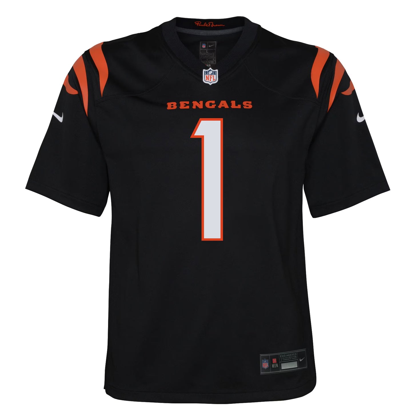 Youth Ja'Marr Chase #1 Cincinnati Bengals Game Jersey Nike - Black