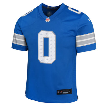 Youth Jahmyr Gibbs #0 Detroit Lions Nike Game Jersey - Alternate Blue