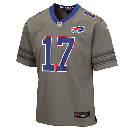 Youth Josh Allen #17 Royal Buffalo Bills Nike Game Jersey - Nickle City Grey