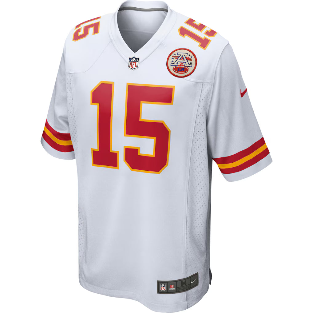 Youth Patrick Mahomes #15 Red Kansas City Chiefs Nike Game Jersey - Alt White