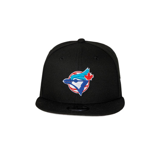 Youth Toronto Blue Jays 1977 Logo Black New Era 9Fifty Snapback Hat