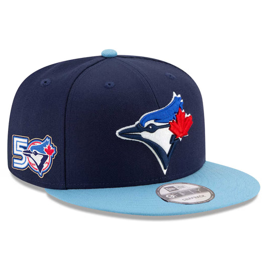 Youth Toronto Blue Jays 50th Season Navy Alternate 4 New Era 9Fifty Snapback Hat