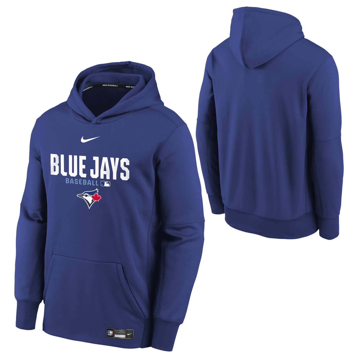 Youth Toronto Blue Jays Authentic Collection Thermal Hoodie - Blue