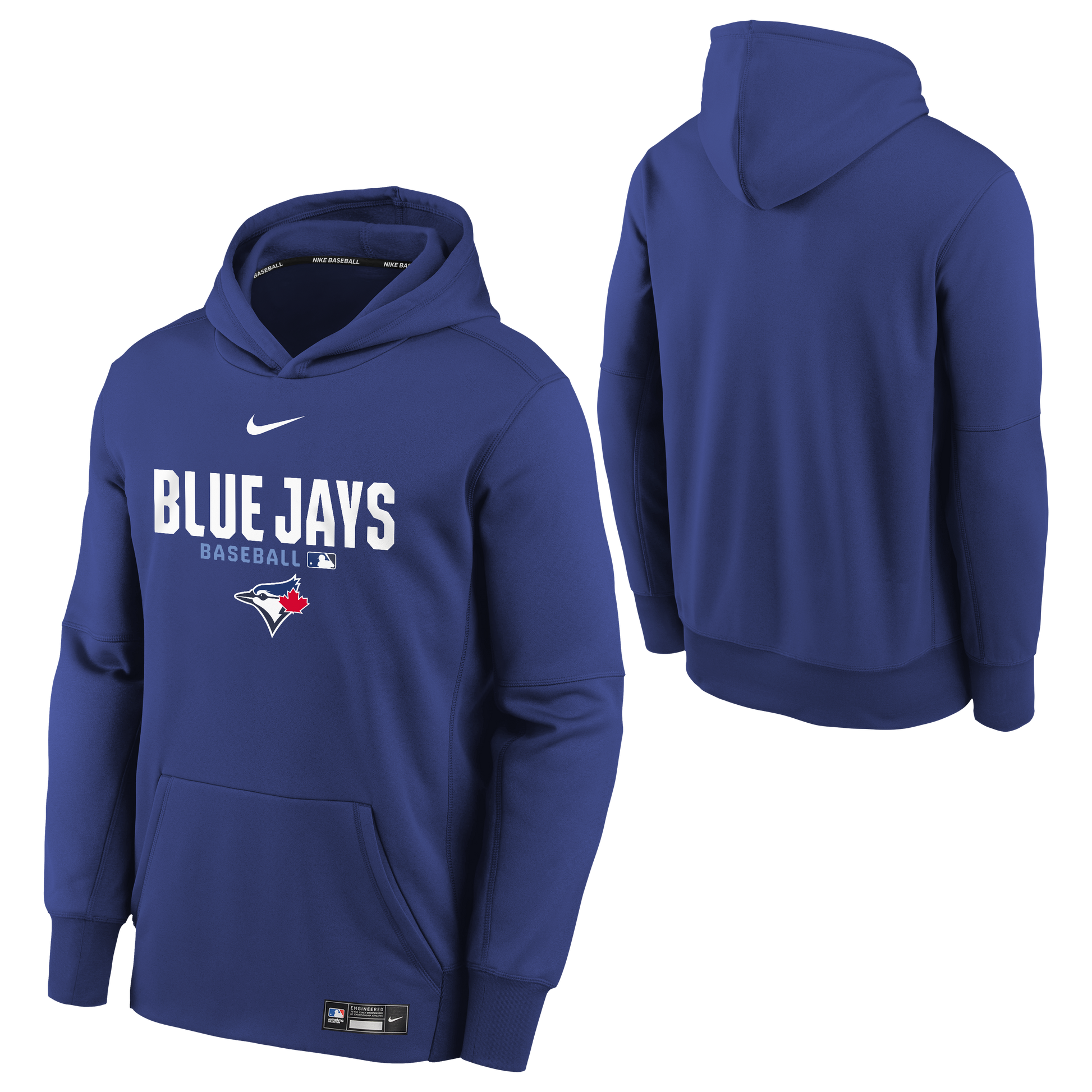 Youth Toronto Blue Jays Authentic Collection Thermal Hoodie - Blue
