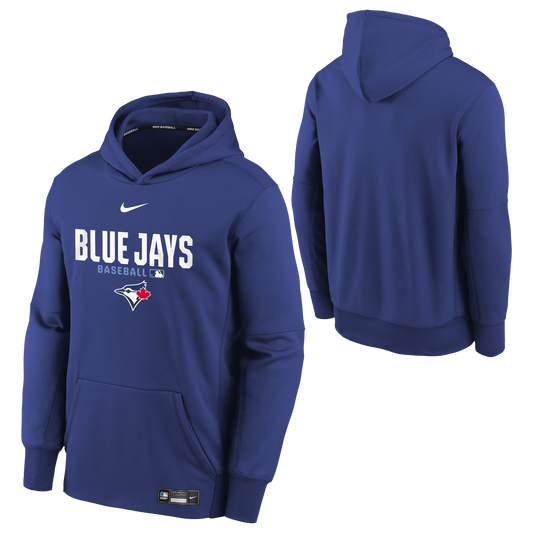 Youth Toronto Blue Jays Authentic Collection Thermal Hoodie - Blue