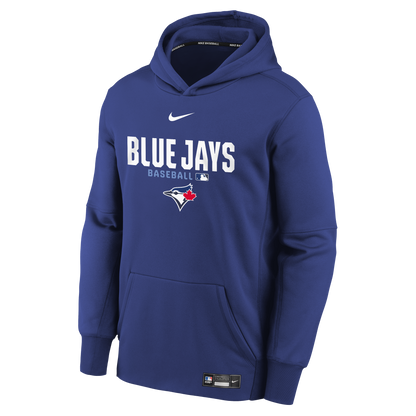 Youth Toronto Blue Jays Authentic Collection Thermal Hoodie - Blue