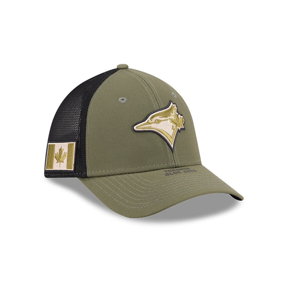 Youth/Child Toronto Blue Jays MLB 2026 Armed Forces 39THIRTY M-Crown Flex-Fit