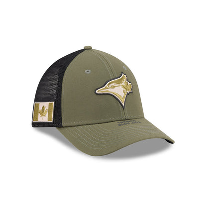 Youth/Child Toronto Blue Jays MLB 2026 Armed Forces 39THIRTY M-Crown Flex-Fit