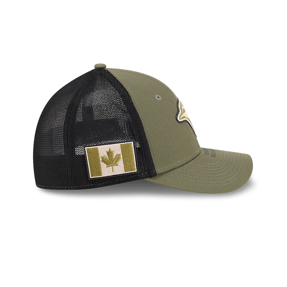 Youth/Child Toronto Blue Jays MLB 2026 Armed Forces 39THIRTY M-Crown Flex-Fit