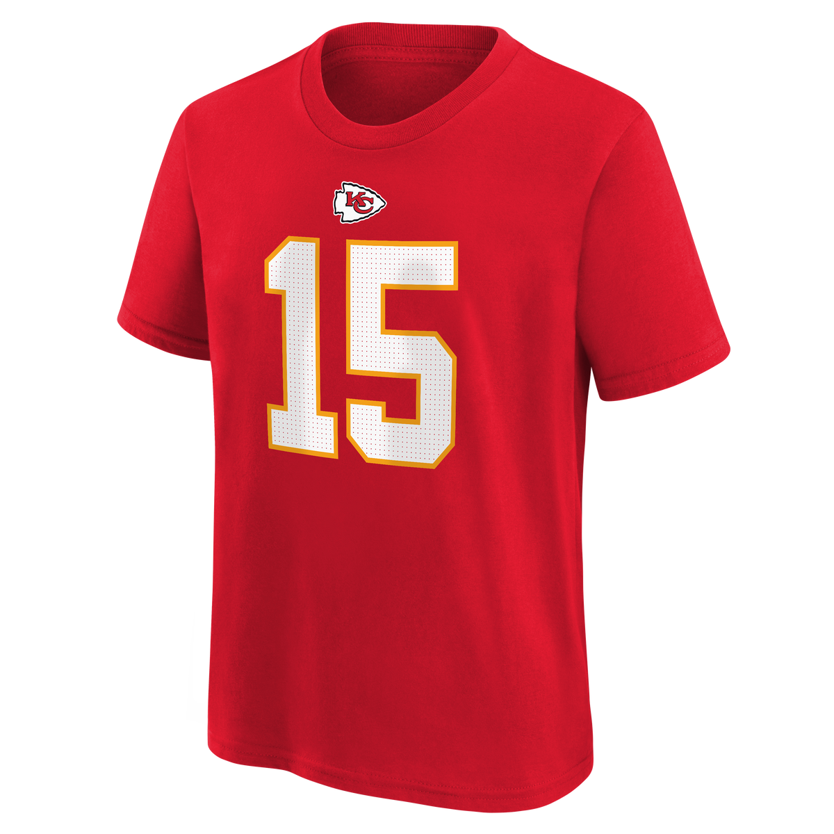 Youth Kansas City Chiefs Patrick Mahomes #15 Name & Number T-Shirt - Red