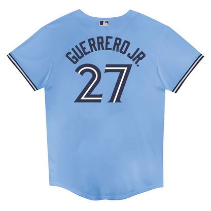 Youth Toronto Blue Jays Nike Vladimir Guerrero #27 Powder Blue Alternate Baseline Jersey