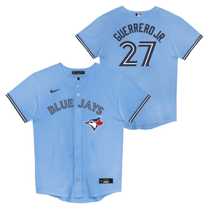Youth Toronto Blue Jays Nike Vladimir Guerrero #27 Powder Blue Alternate Baseline Jersey