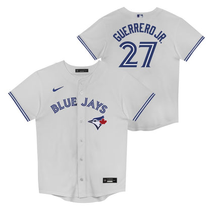 Youth Toronto Blue Jays Nike Vladimir Guerrero #27 White Alternate Baseline Jersey